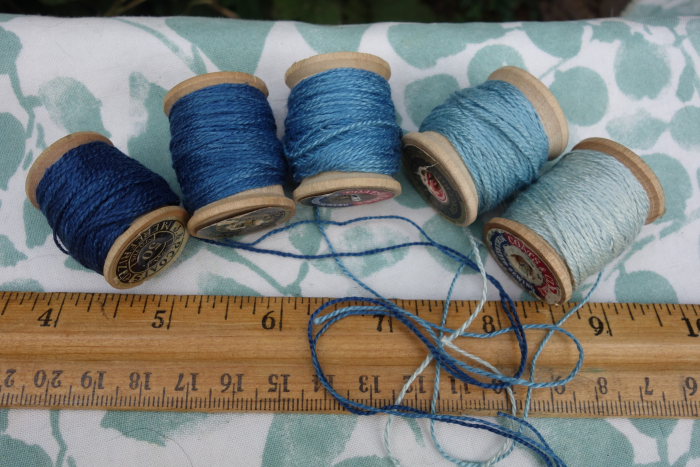 indigo dyed silk embroidery threads indigo dyed silk embroidery threads
