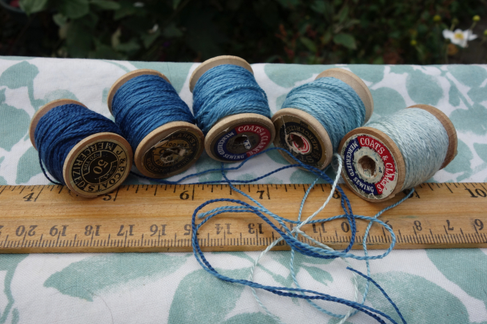 indigo dyed silk embroidery threads indigo dyed silk embroidery threads