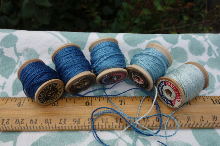 indigo dyed silk embroidery threads indigo dyed silk embroidery threads