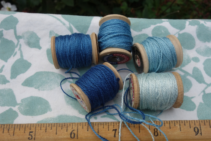 indigo dyed silk embroidery threads indigo dyed silk embroidery threads