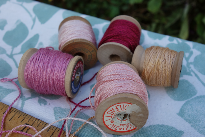 pink rose and golden peach silk embroidery thread pink rose and golden peach silk embroidery thread
