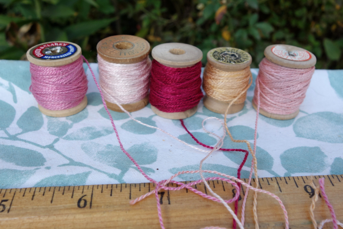 pink rose and golden peach silk embroidery thread pink rose and golden peach silk embroidery thread