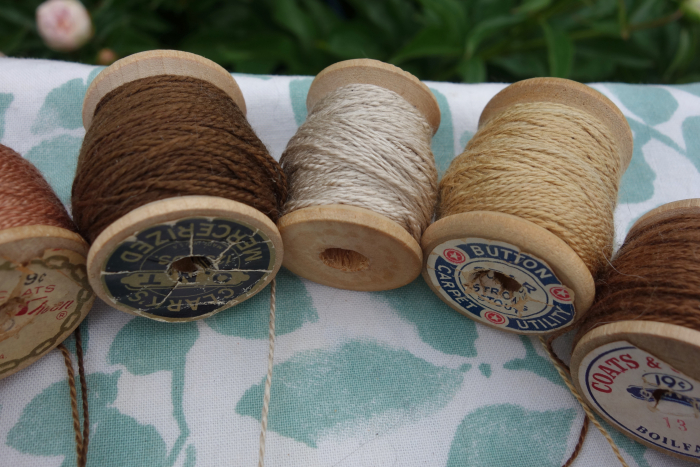 walnut dyed silk embroidery thread