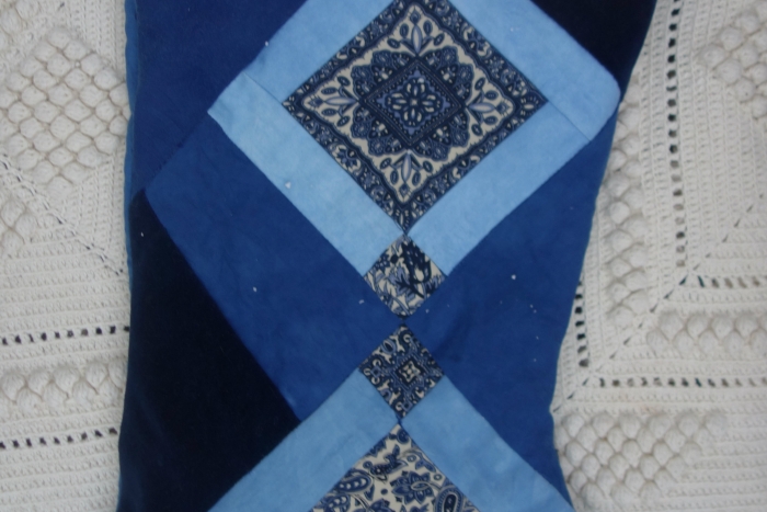 indigo Christmas stocking