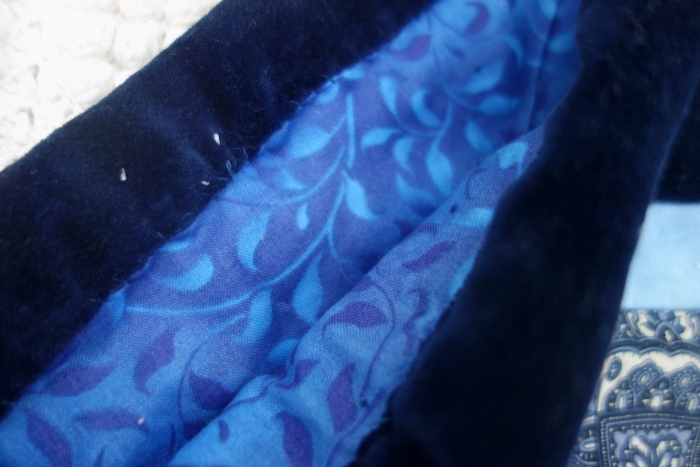 indigo Christmas stocking