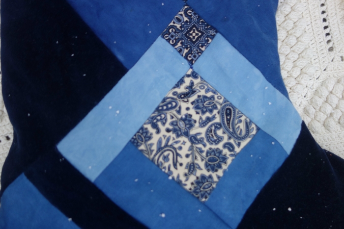 indigo Christmas stocking