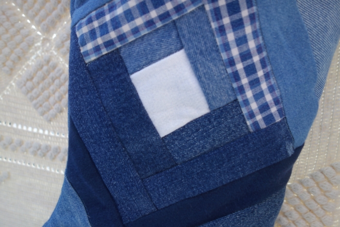 blue jean Christmas stocking