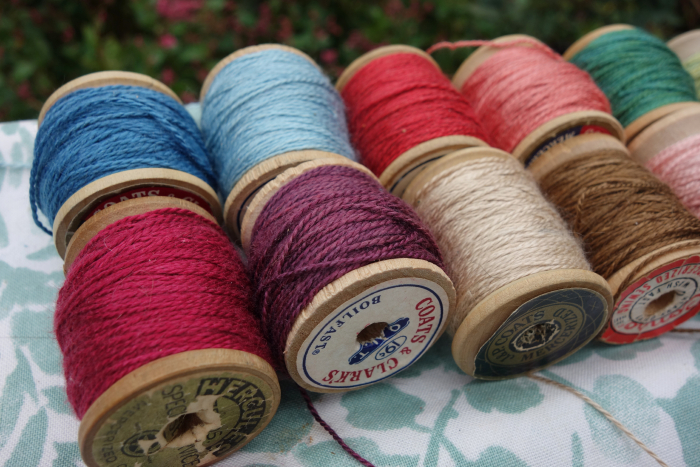 naturally dyed sik embroidery thread 20 yards each