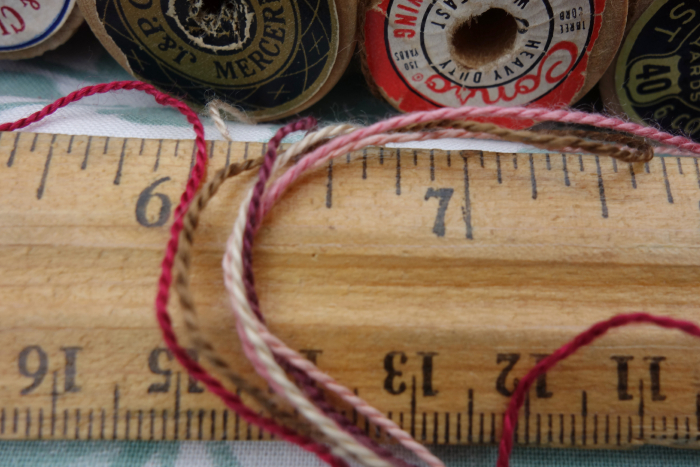 naturally dyed sik embroidery thread 20 yards each