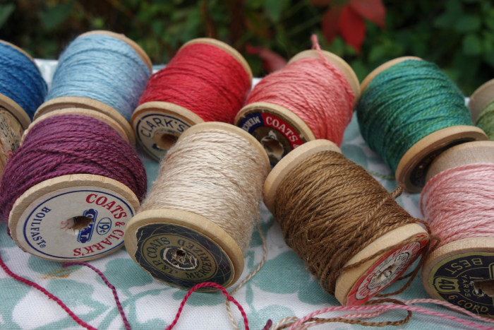 naturally dyed sik embroidery thread 20 yards each