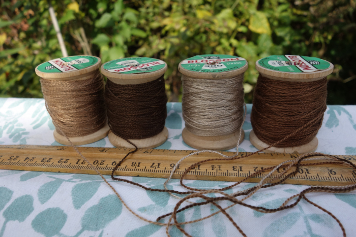 naturally dyed silk embroidery thread shades of walnut brown naturally dyed silk embroidery thread shades of walnut brown