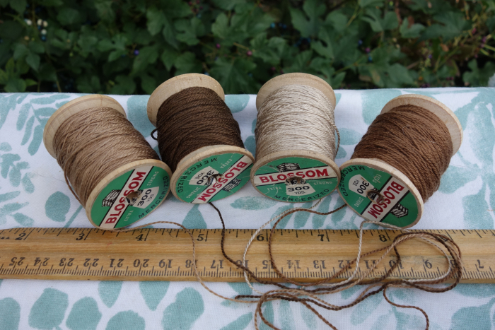 naturally dyed silk embroidery thread shades of walnut brown naturally dyed silk embroidery thread shades of walnut brown