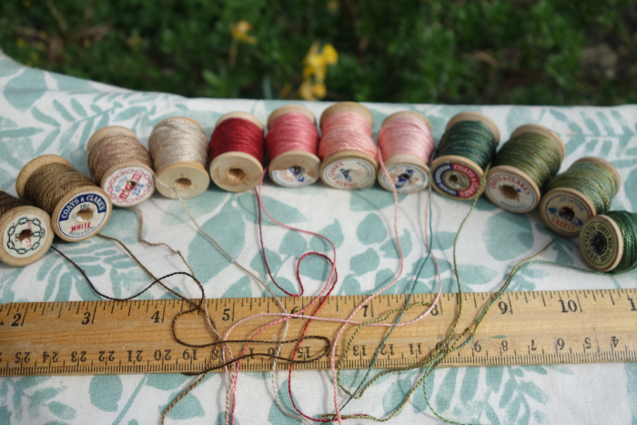 naturally dyed silk embroidery thread