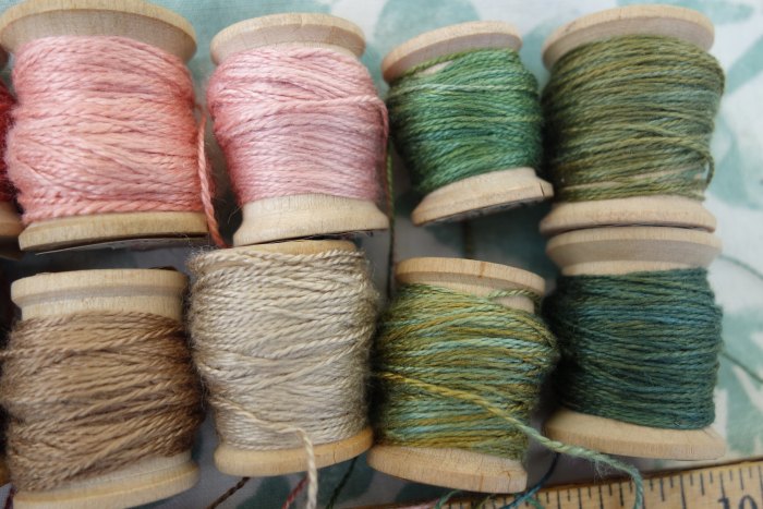 naturally dyed silk embroidery thread