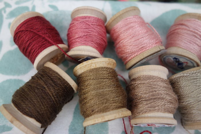 naturally dyed silk embroidery thread
