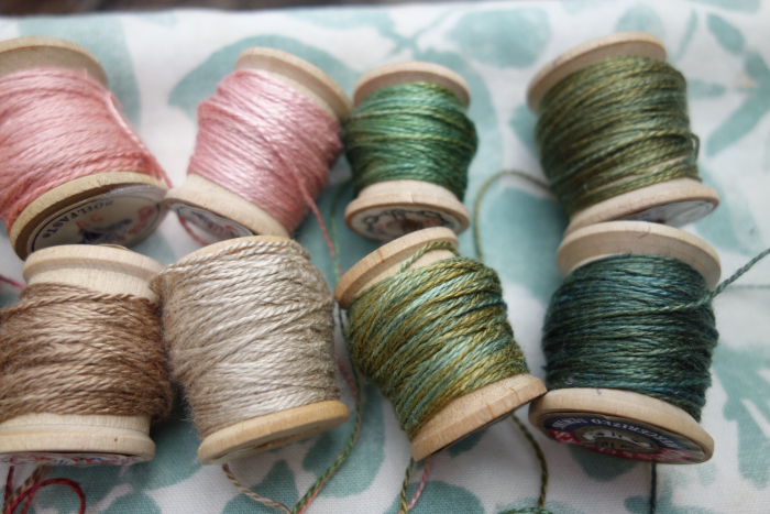 naturally dyed silk embroidery thread