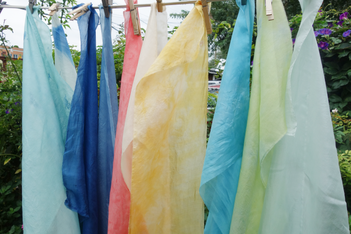 naturally dyed 5mm habotai silk