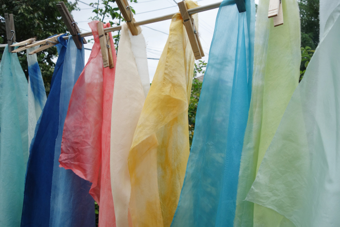 naturally dyed 5mm habotai silk