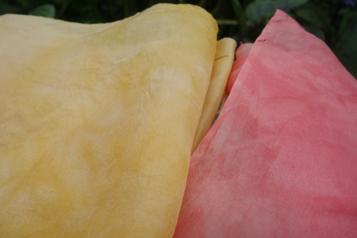 naturally dyed 5mm habotai silk