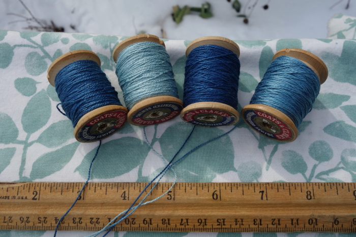 indigo dyed silk embroidery threads indigo dyed silk embroidery threads