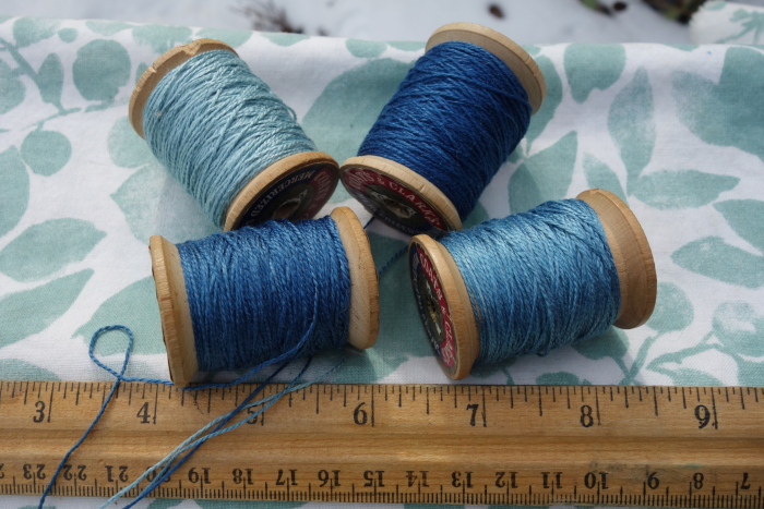indigo dyed silk embroidery threads indigo dyed silk embroidery threads
