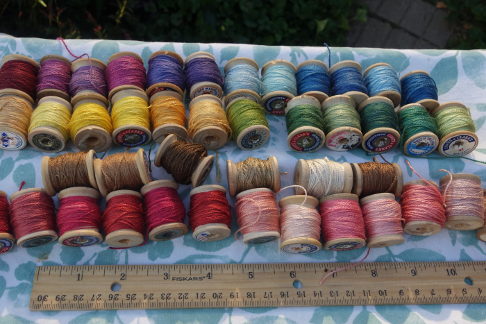 naturally dyed silk embroidery thread
