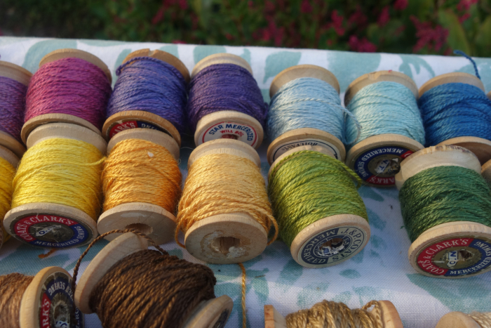 naturally dyed silk embroidery thread