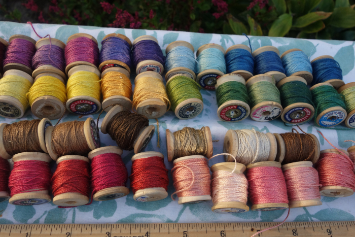 naturally dyed silk embroidery thread