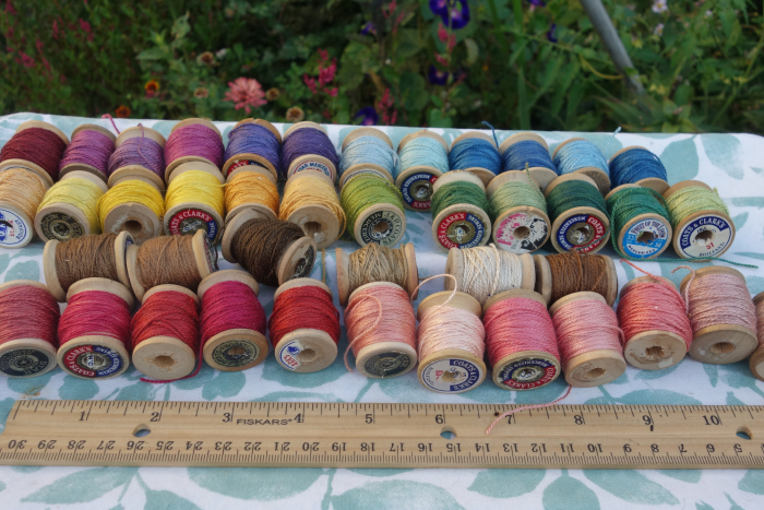 naturally dyed silk embroidery thread
