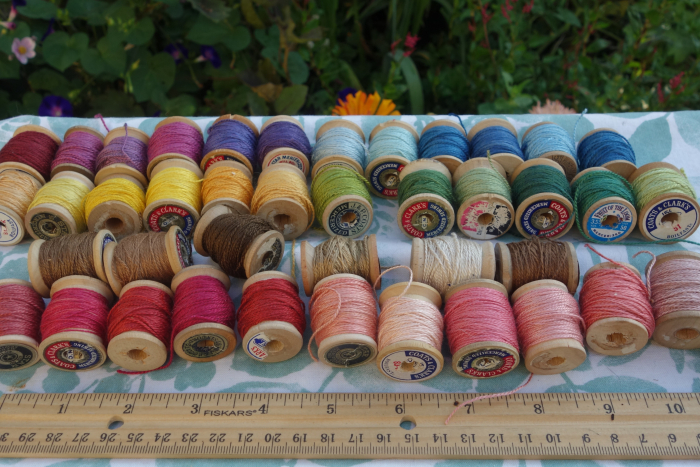naturally dyed silk embroidery thread