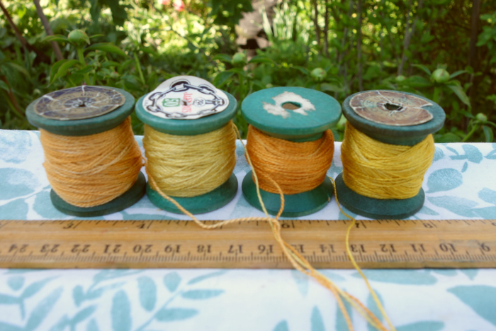 yellow and orange naturally dyed silk embroidery threads yellow and orange naturally dyed silk embroidery threads