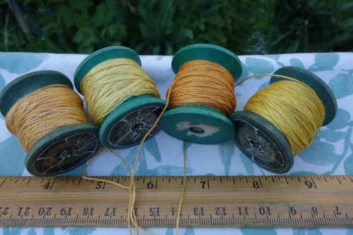 yellow and orange naturally dyed silk embroidery threads yellow and orange naturally dyed silk embroidery threads