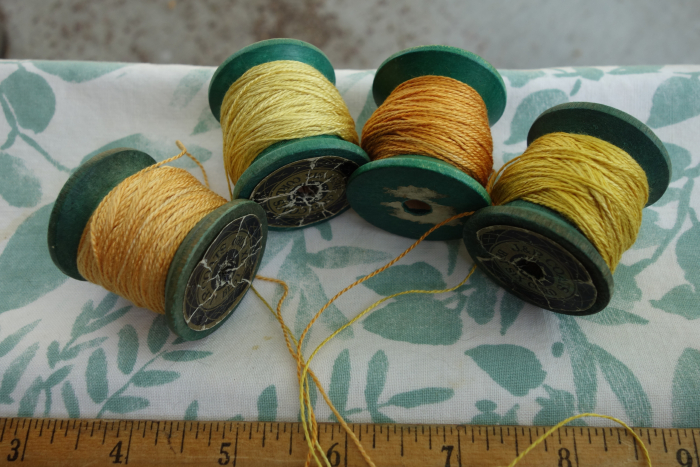 yellow and orange naturally dyed silk embroidery threads yellow and orange naturally dyed silk embroidery threads