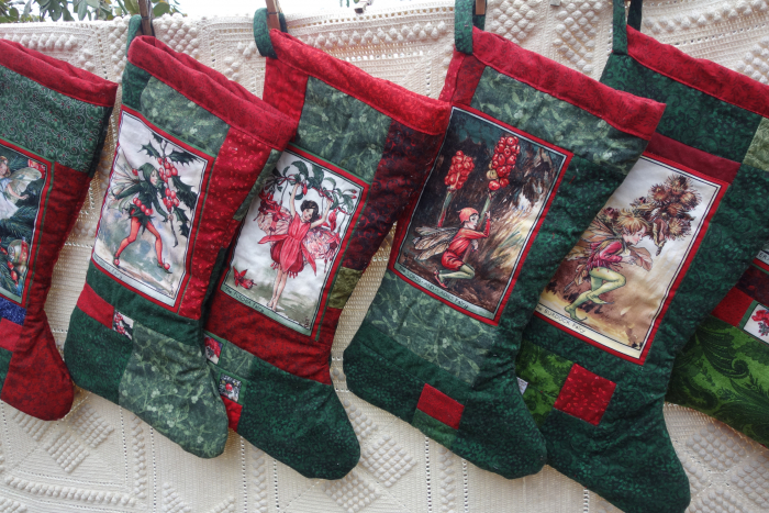 flower fairy christmas stockings