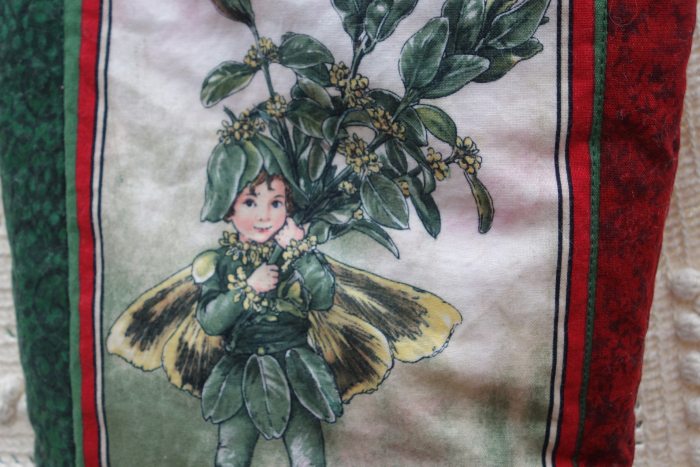 Box tree fairy Christmas stocking