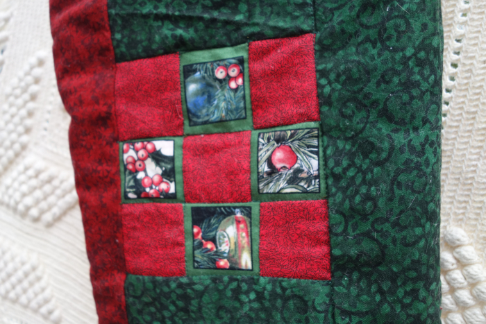 Box tree fairy Christmas stocking