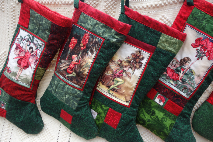 flower fairy christmas stockings