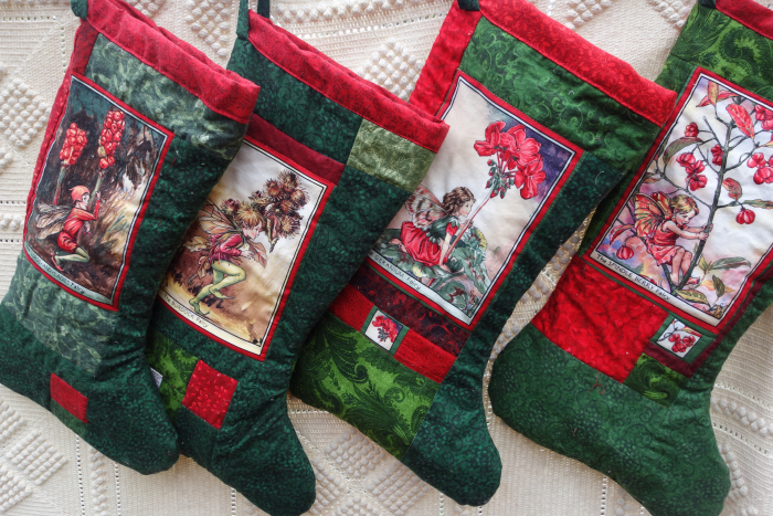 flower fairy christmas stockings