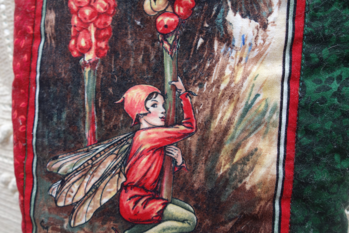 lords and ladies flower fairy christmas stocking