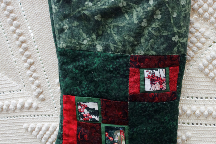 geranium flower fairy christmas stocking
