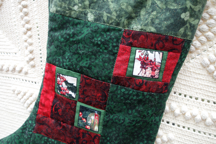 geranium flower fairy christmas stocking
