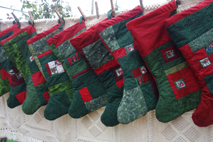 geranium flower fairy christmas stocking