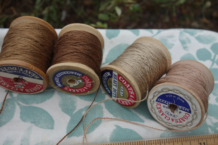 walnut dyed silk embroidery thread