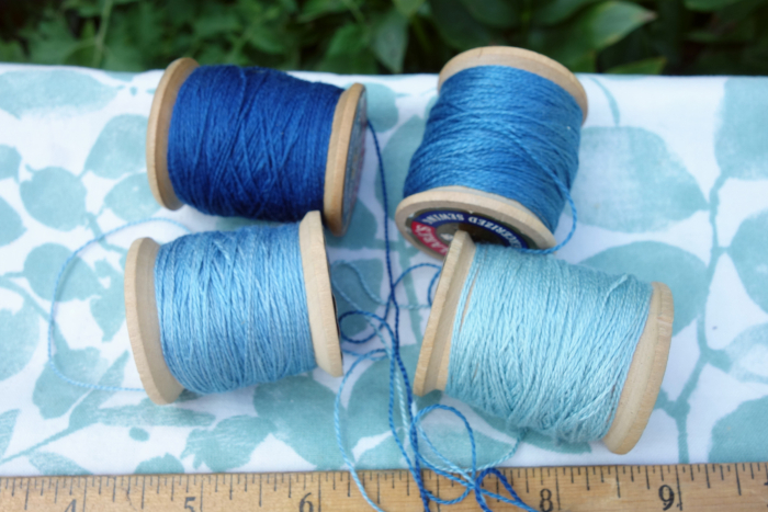 indigo dyed silk embroidery threads indigo dyed silk embroidery threads