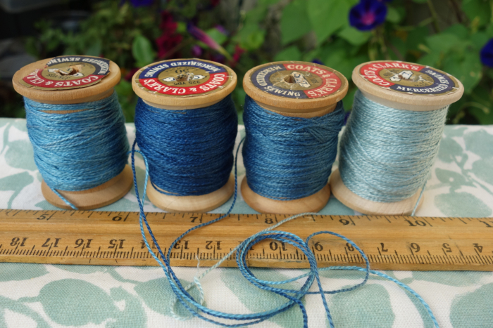 indigo dyed silk embroidery threads indigo dyed silk embroidery threads