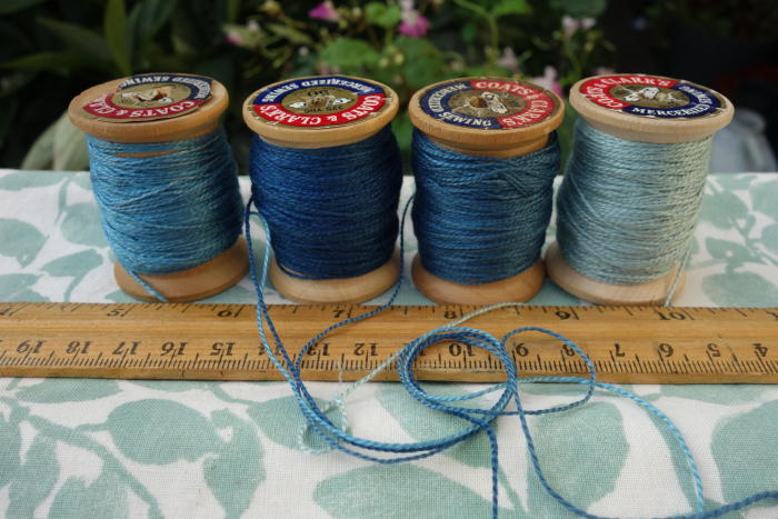 indigo dyed silk embroidery threads indigo dyed silk embroidery threads