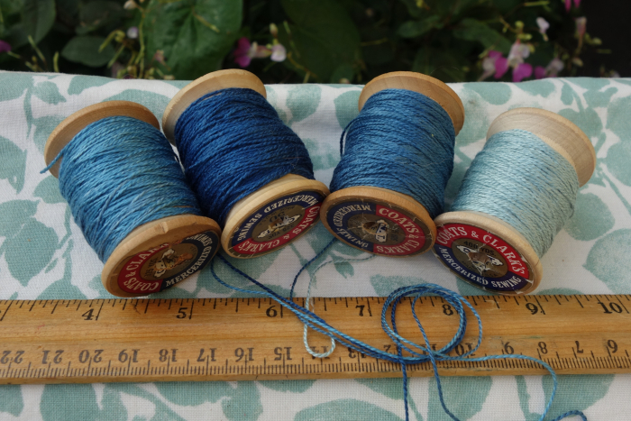indigo dyed silk embroidery threads indigo dyed silk embroidery threads