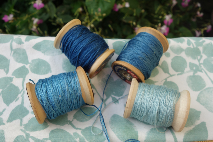 indigo dyed silk embroidery threads indigo dyed silk embroidery threads