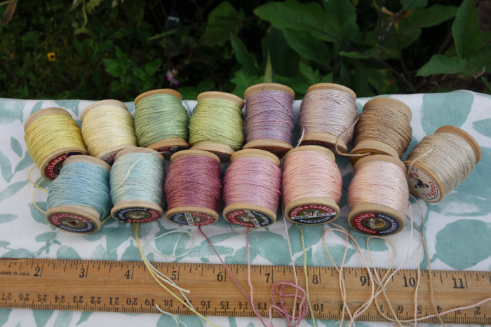 naturally dyed silk thread pastel shades naturally dyed silk thread pastel shades