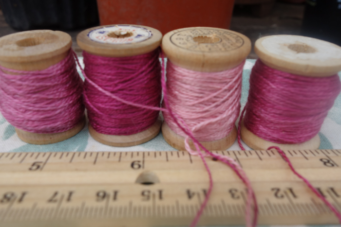 naturally dyed silk embroidery thread